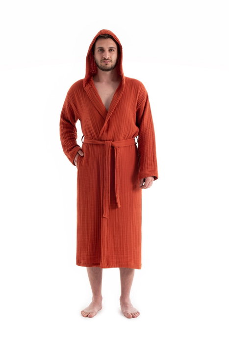 Mijölnir Albornoz Unisex Muslin Rojo Teja S/M Mijölnir Albornoz Unisex Muslin Rojo Teja S/M